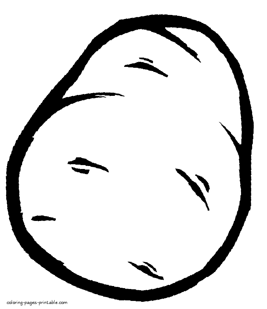 potato coloring pages