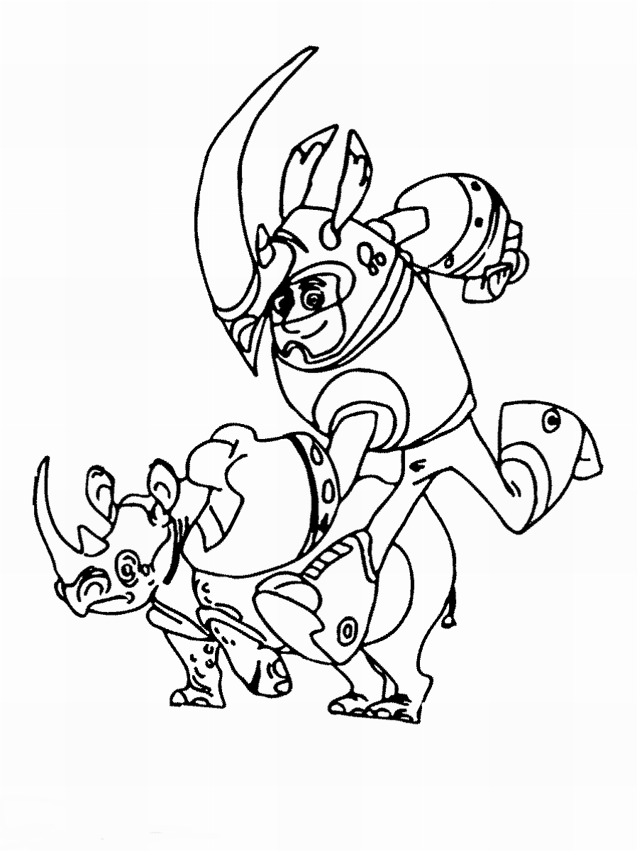 wild kratts coloring page