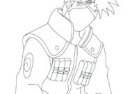 kakashi coloring page