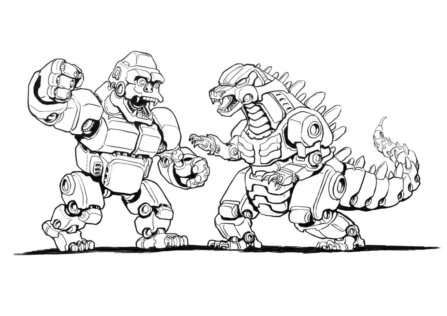 Godzilla Vs King Kong Coloring Pages ~ King Kong Coloring Pages | Waldo