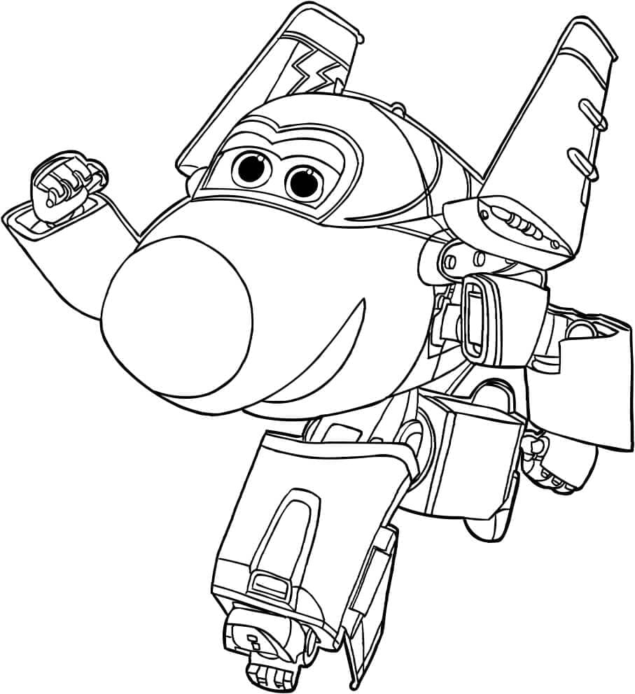 Super Wings Coloring Pages. Print for Kids | WONDER DAY