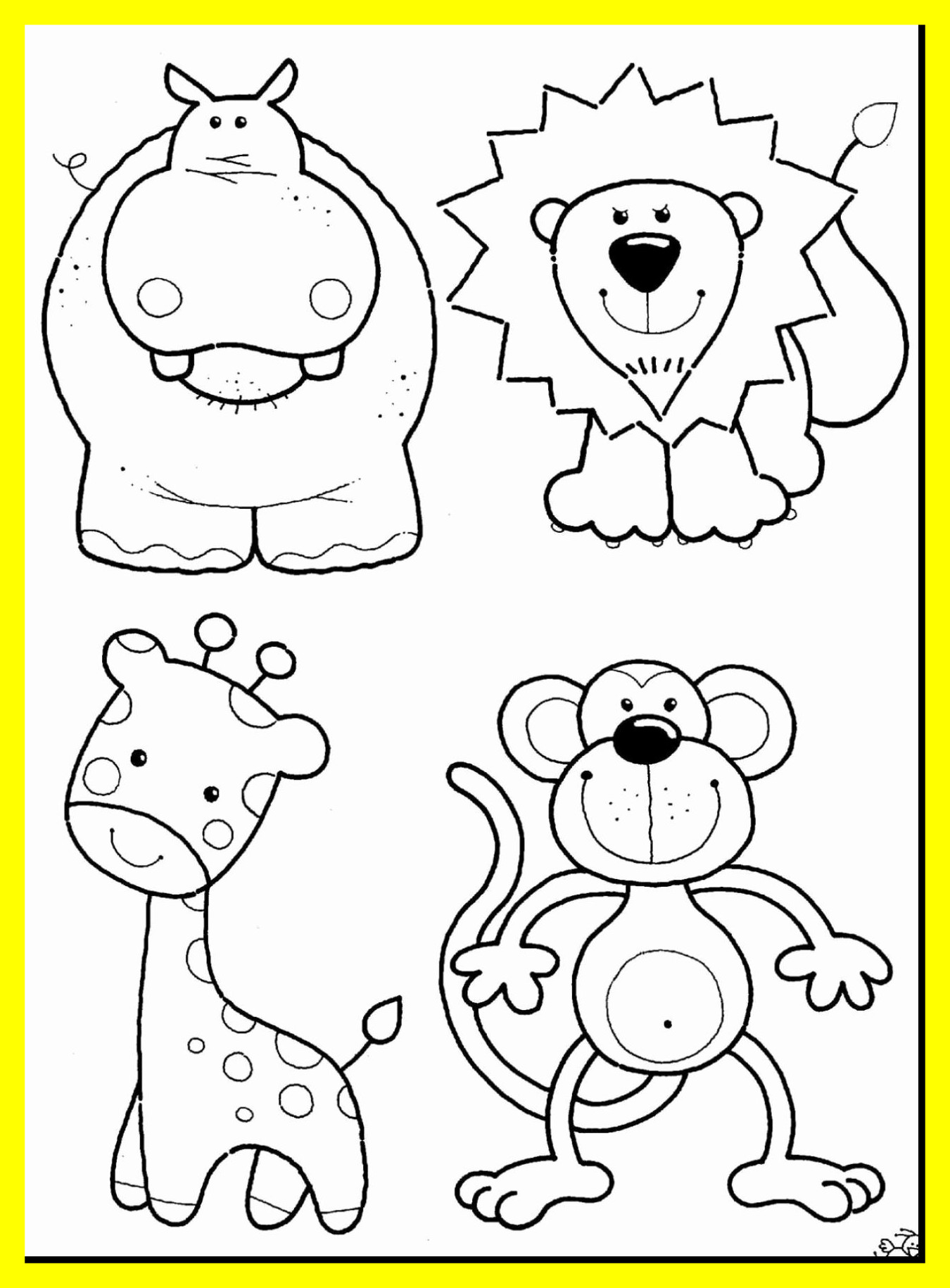 zookeeper coloring page