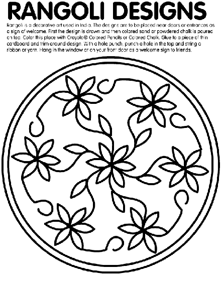 full size rangoli coloring pages