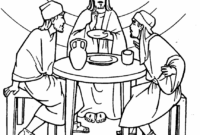 road to emmaus coloring page