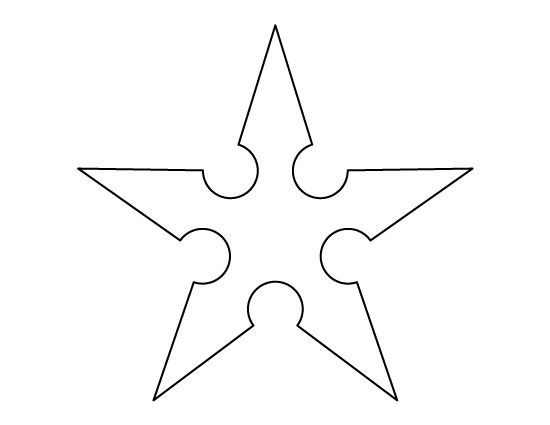 ninja star coloring page