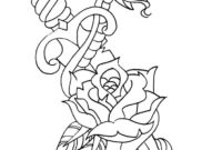 american traditional tattoo coloring pages