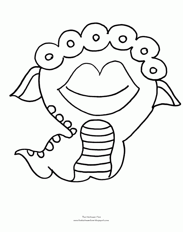 monster coloring pages printable