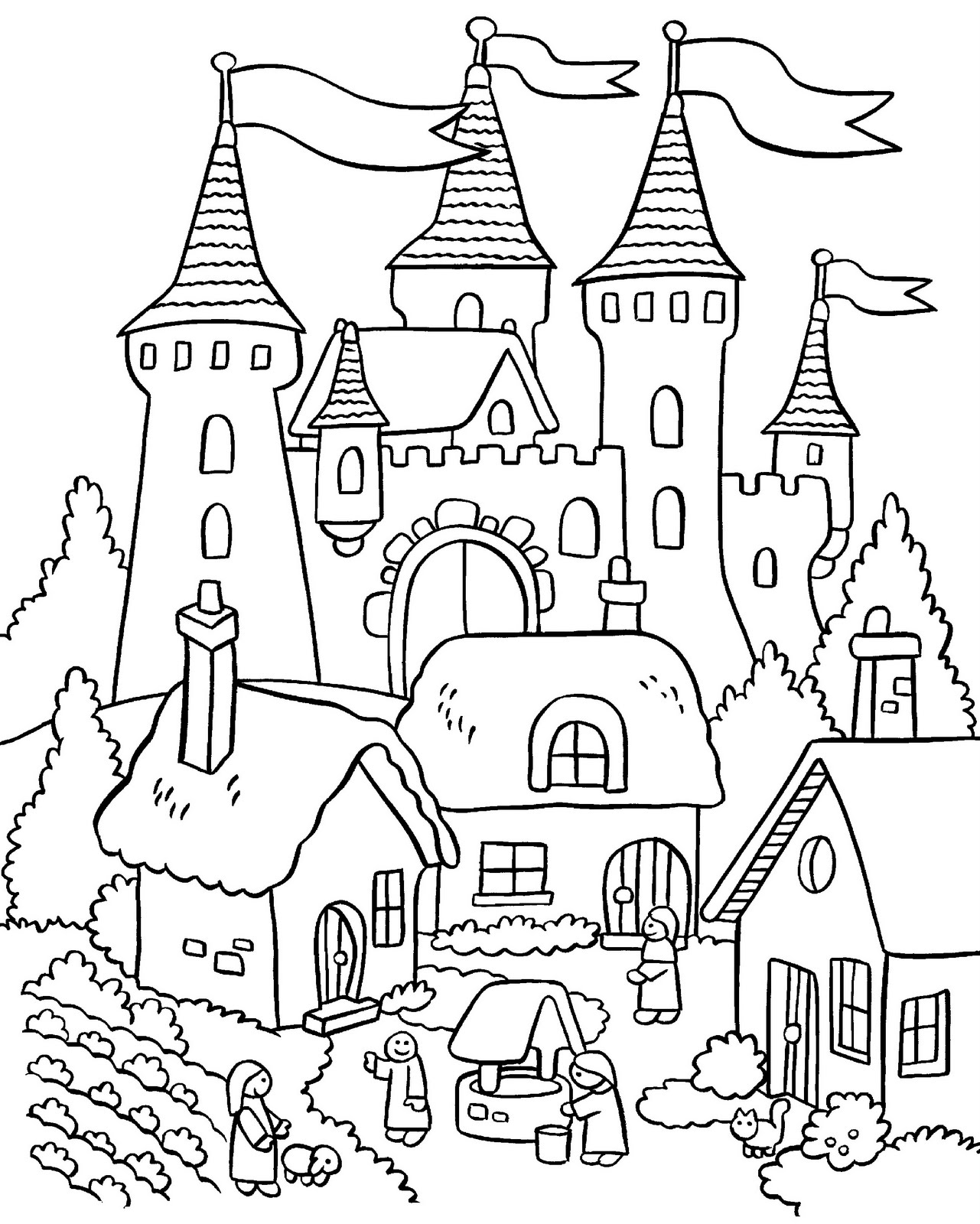 free garden coloring pages