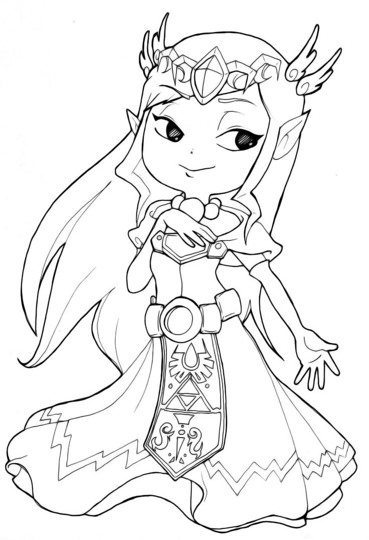 the legend of zelda coloring pages