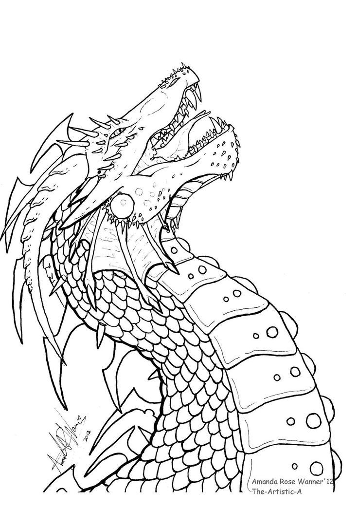 dragon head | Dragon coloring page, Dragon pictures to color, Coloring