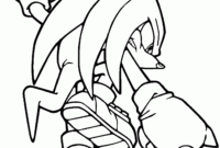 sonic the hedgehog knuckles coloring pages