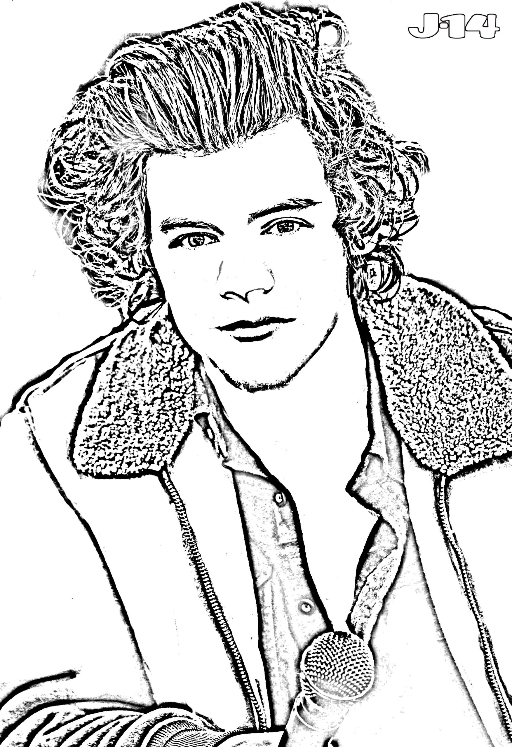 one direction coloring page