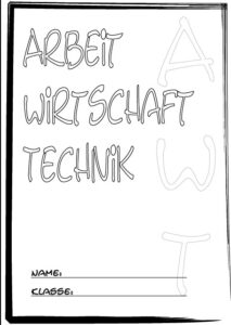 schulfach technik deckblatt