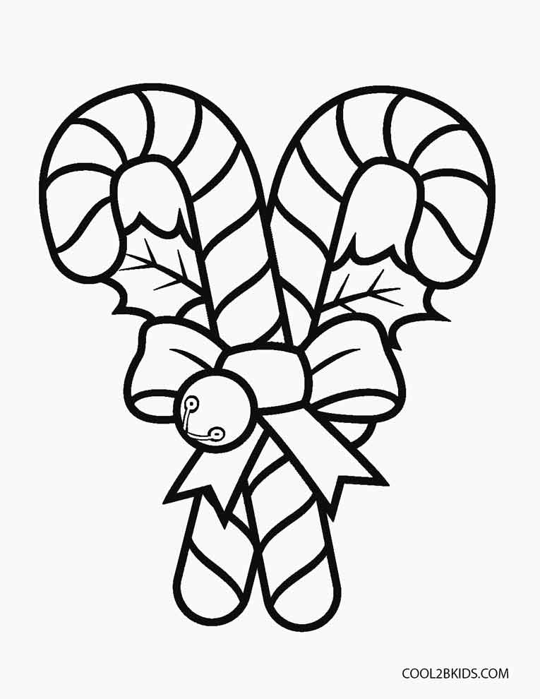 candy cane coloring page pdf