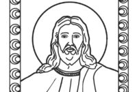 jesus christ coloring page