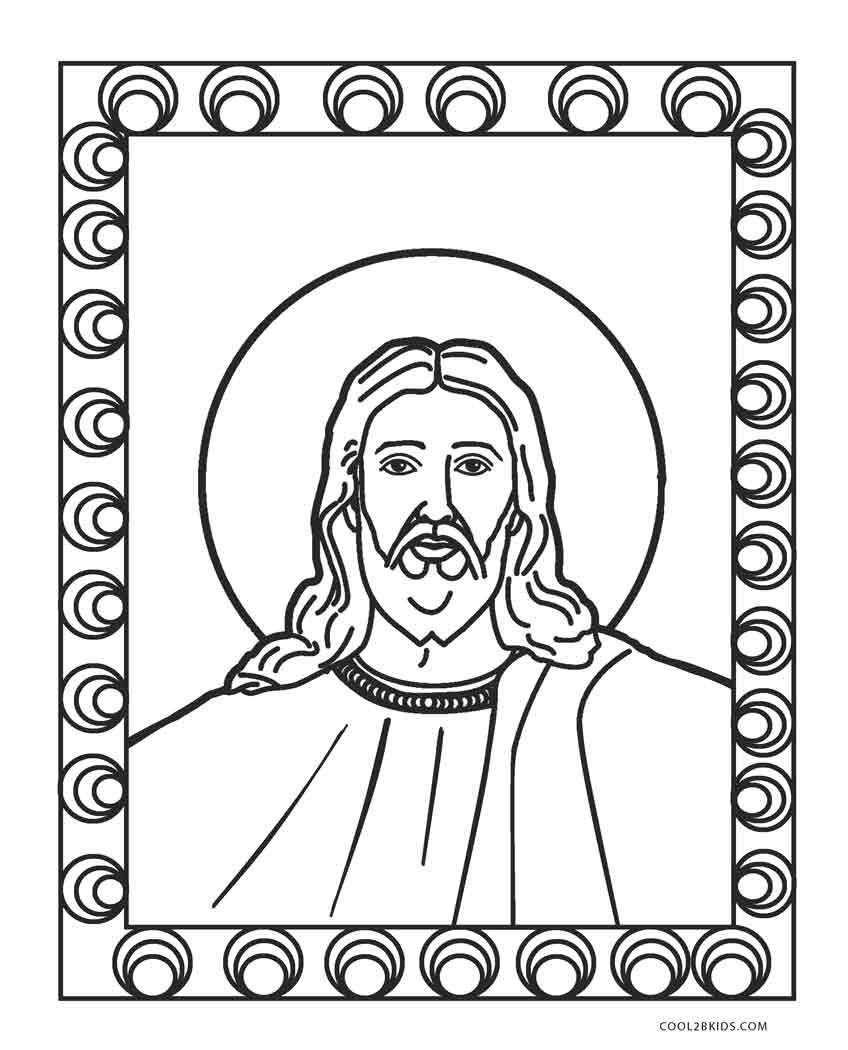 jesus christ coloring page