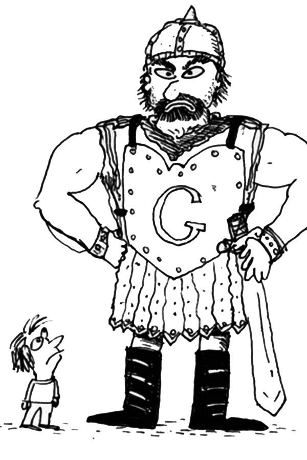 David and Goliath Coloring Pages - Best Coloring Pages For Kids