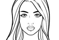 coloring page of a face