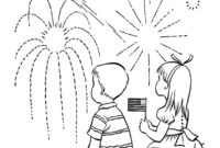 fireworks coloring page