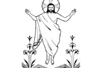 jesus is risen coloring pages