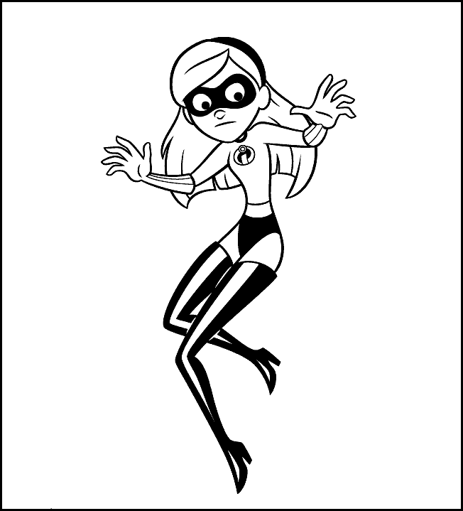 the incredibles coloring page