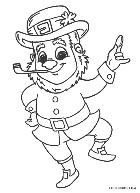 leprechaun coloring pages to print