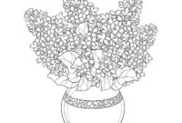 lilac coloring page