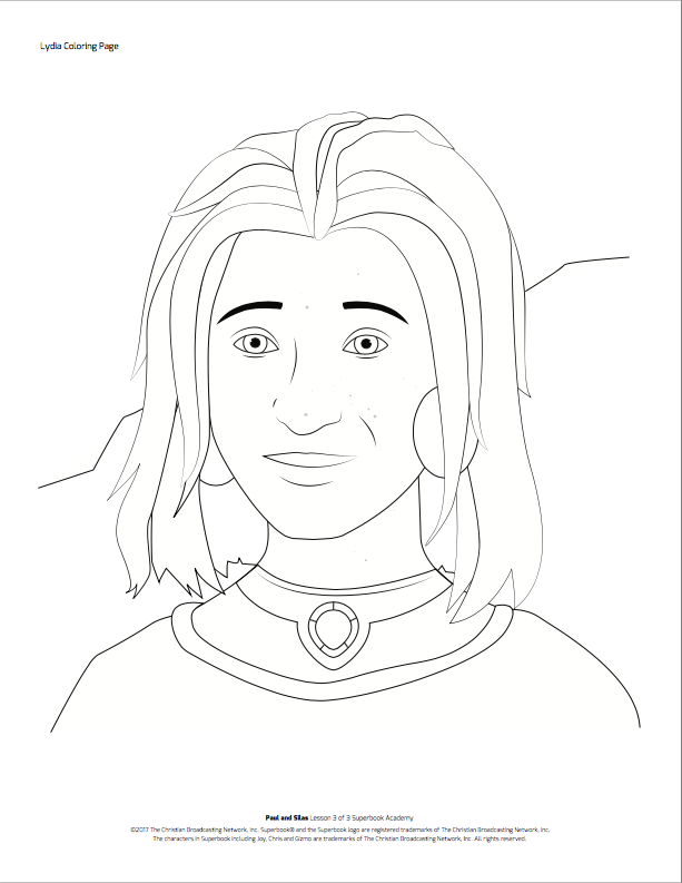 lydia coloring pages