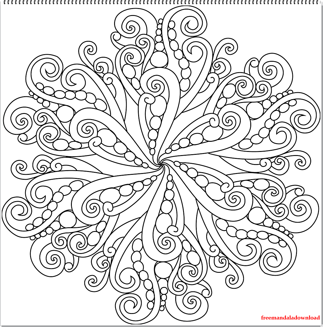 Mandala malvorlagen zum ausdrucken-Mandala coloring pages download