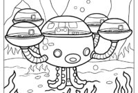 octopod coloring page