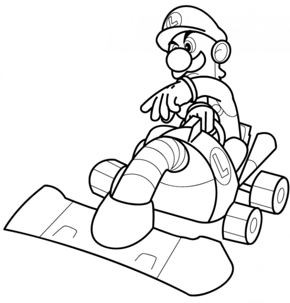 mario luigi coloring page