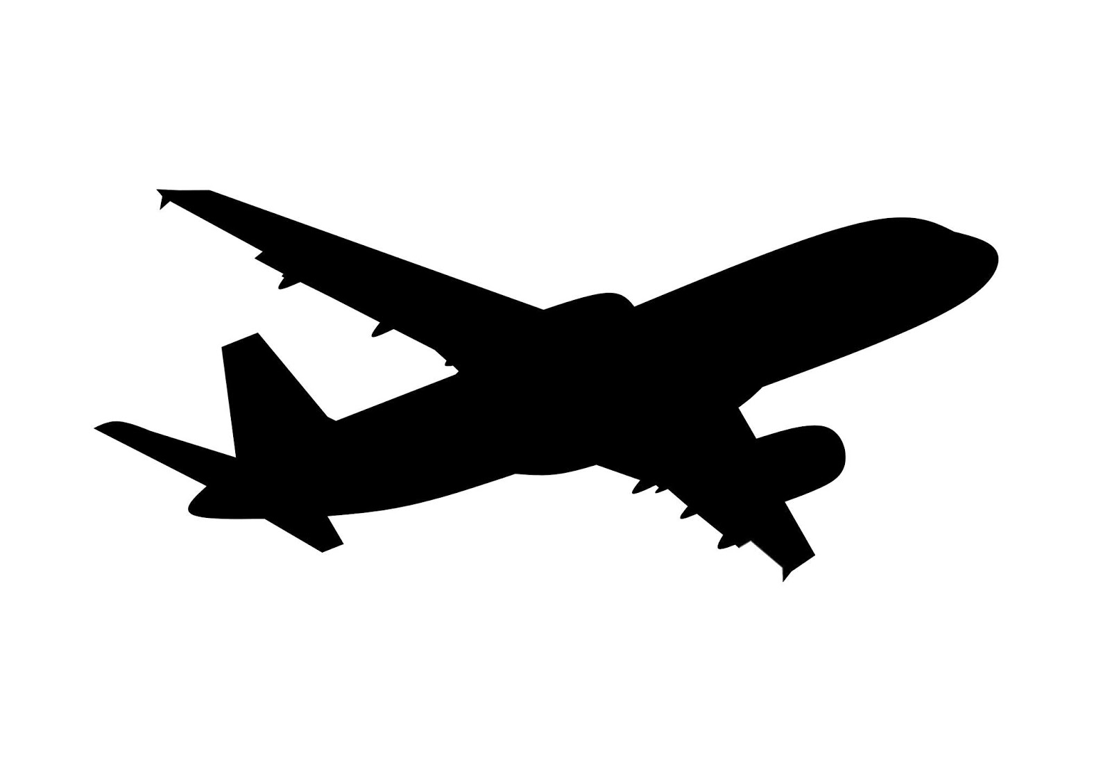 Airplane silhouette free illustration