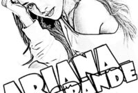 ariana grande coloring page 7 rings