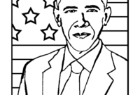 obama coloring page