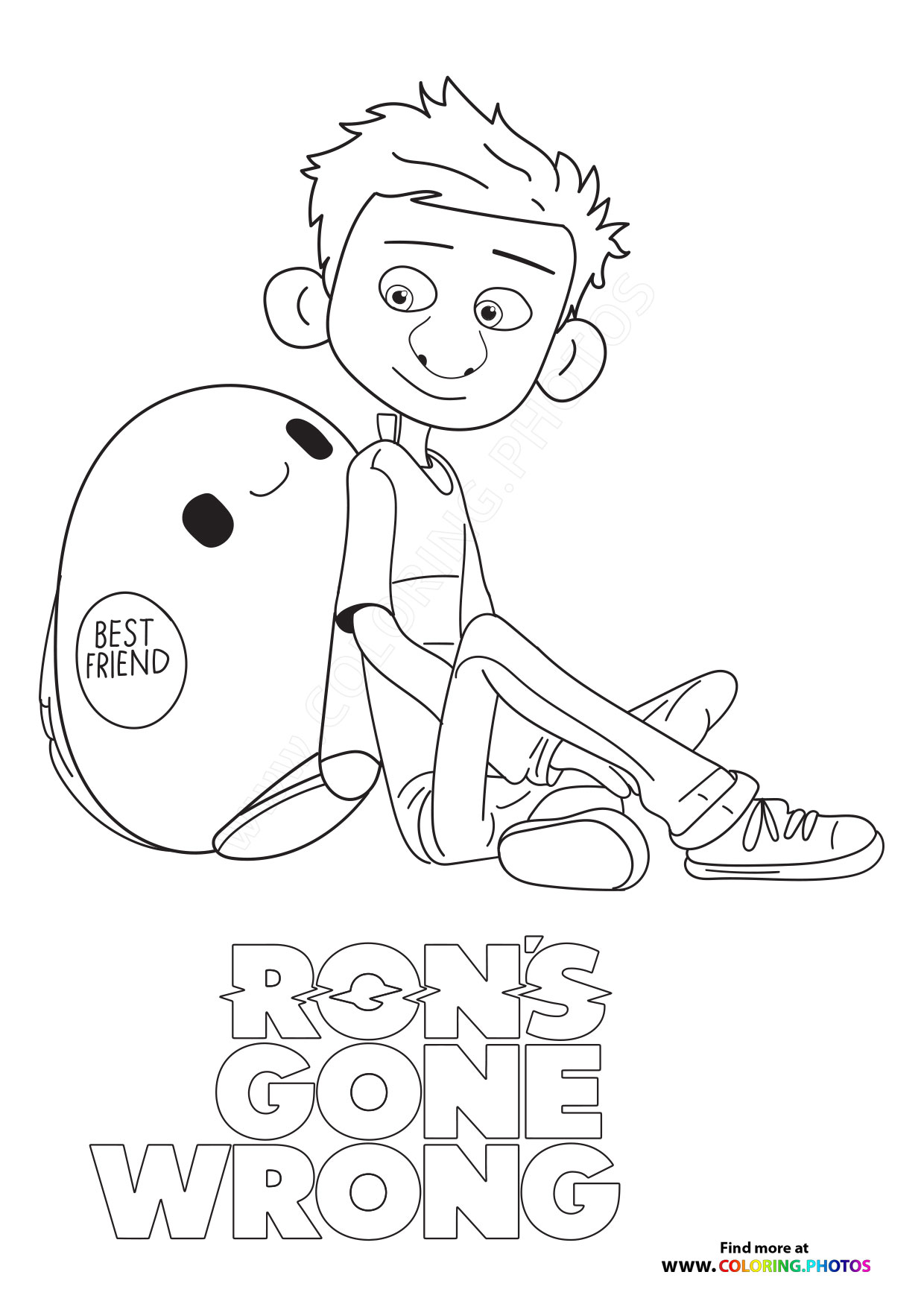 ron 039 s gone wrong coloring pages