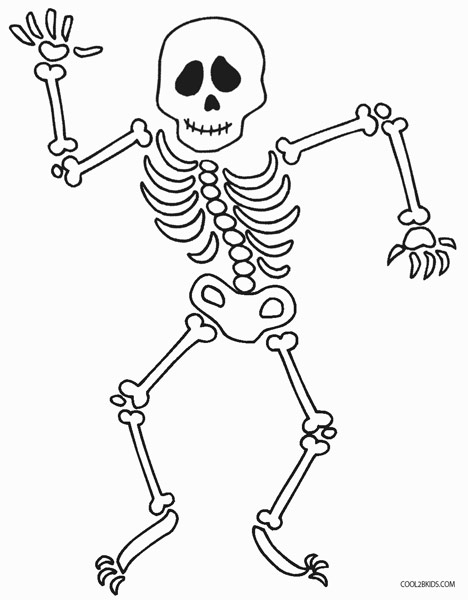 Printable Skeleton Coloring Pages For Kids