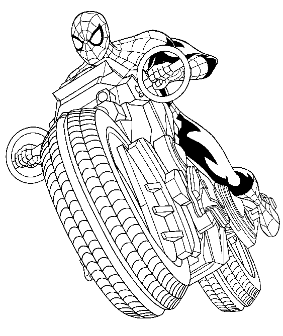 lego motorcycle coloring page