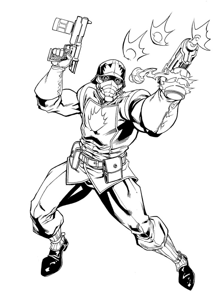 star lord coloring page