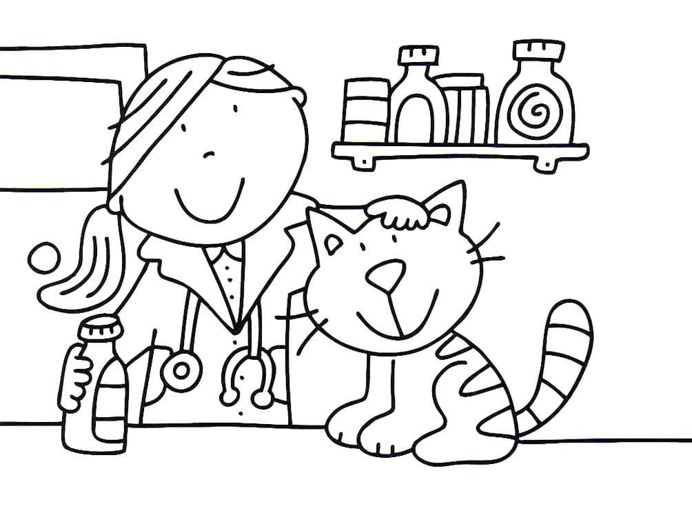 Vet Printable Coloring Page - Free Printable Coloring Pages for Kids