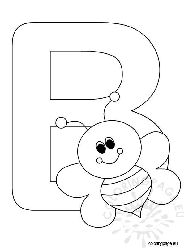 letter b printable coloring pages