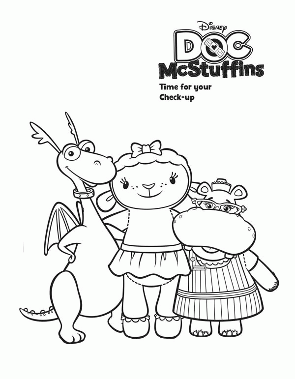 lambie doc mcstuffins coloring pages