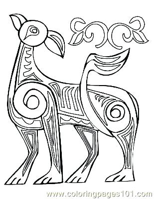 book of kells coloring pages