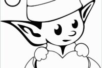 cute elf coloring pages