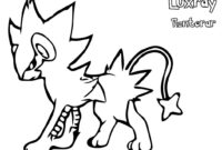 luxray coloring pages