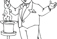 magician coloring pages