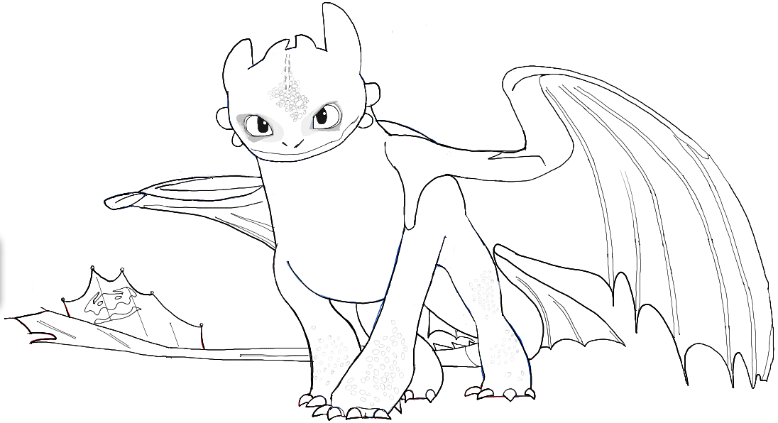 printable toothless coloring pages