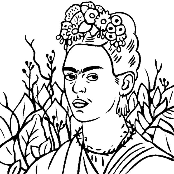 frida kahlo coloring pages pdf