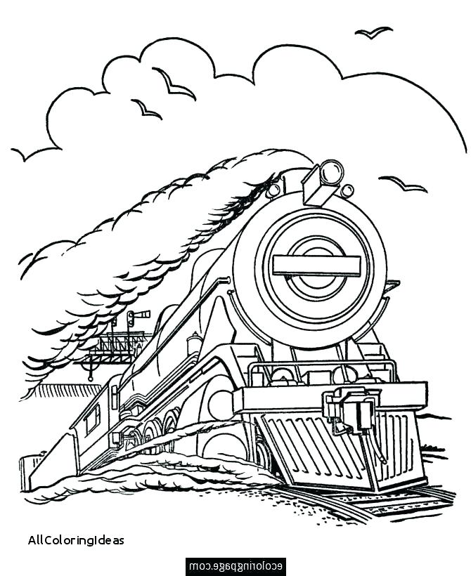 polar express train coloring page