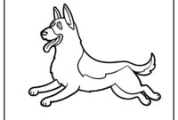 german shepherd puppy coloring pages