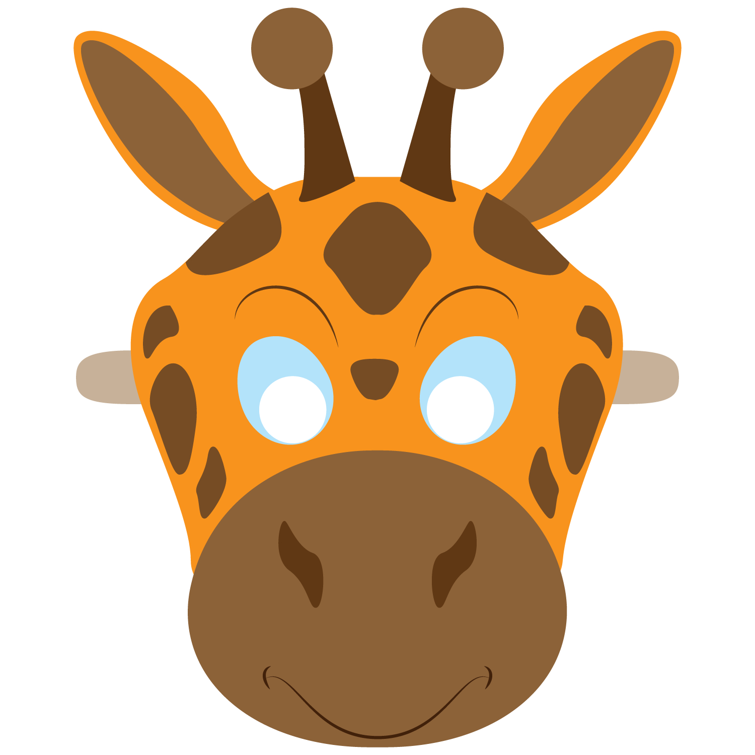 giraffe basteln vorlage